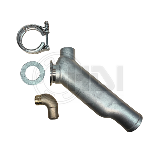 W45 Stainless Steel Exhaust Elbow for Westerbeke (45°)