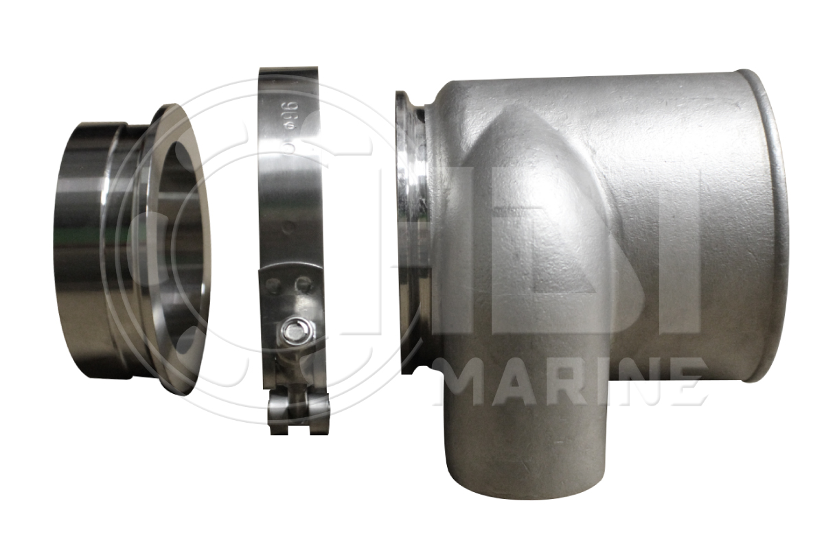 SM3-4 Straight Mixer Kit - Stainless Steel Exhaust Elbow