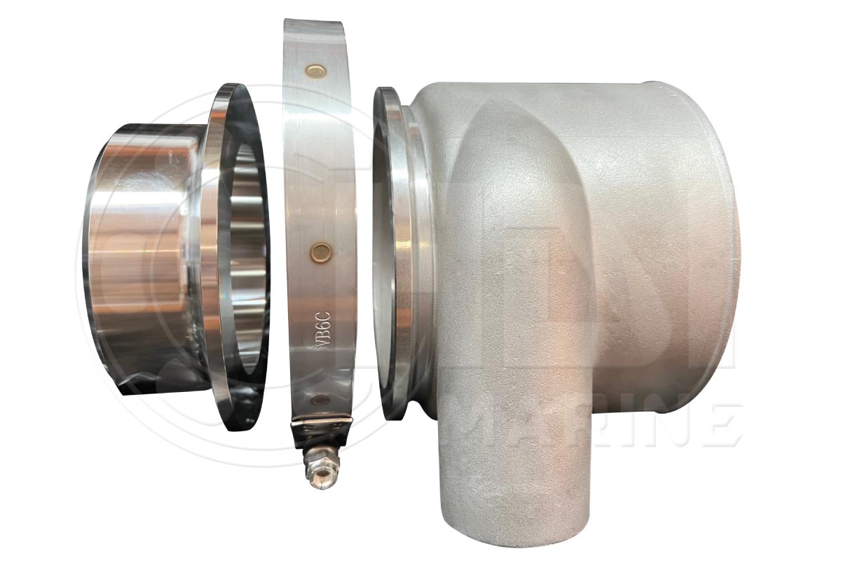 SM4-6 Straight Mixer Kit - Stainless Steel Exhaust Elbow