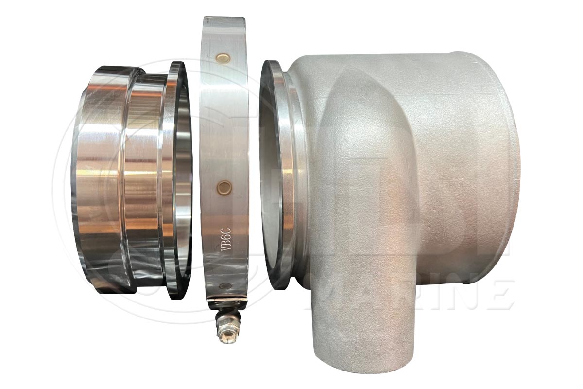 SM5-6 Straight Mixer Kit - Stainless Steel Exhaust Elbow