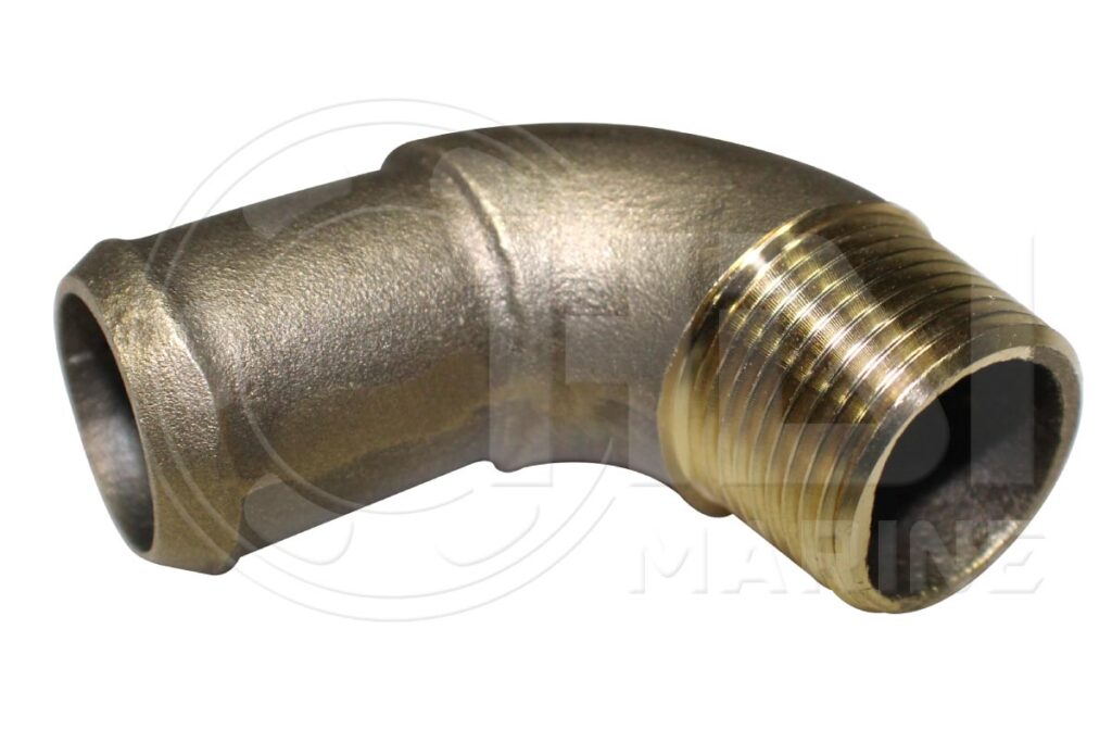 JHB90 Bronze Threaded Hose Barb 1" OD
