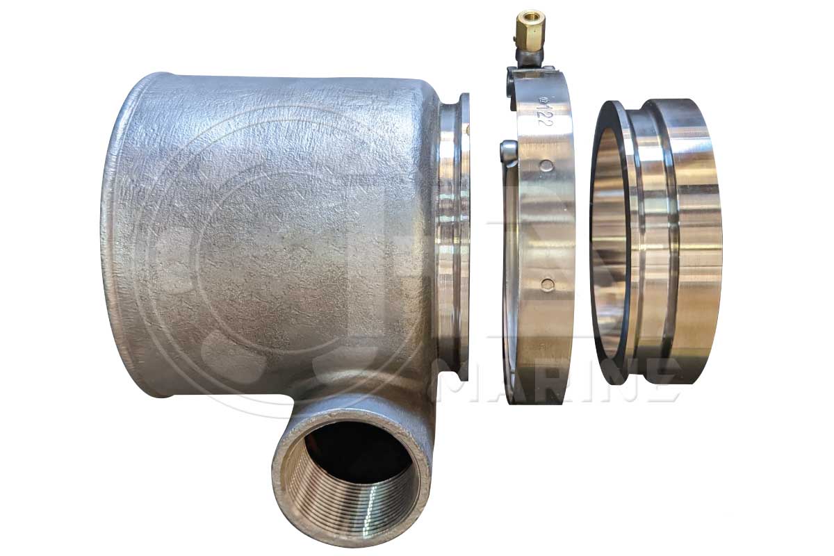 SM4-5 Straight Mixer Kit - Stainless Steel Exhaust Elbow