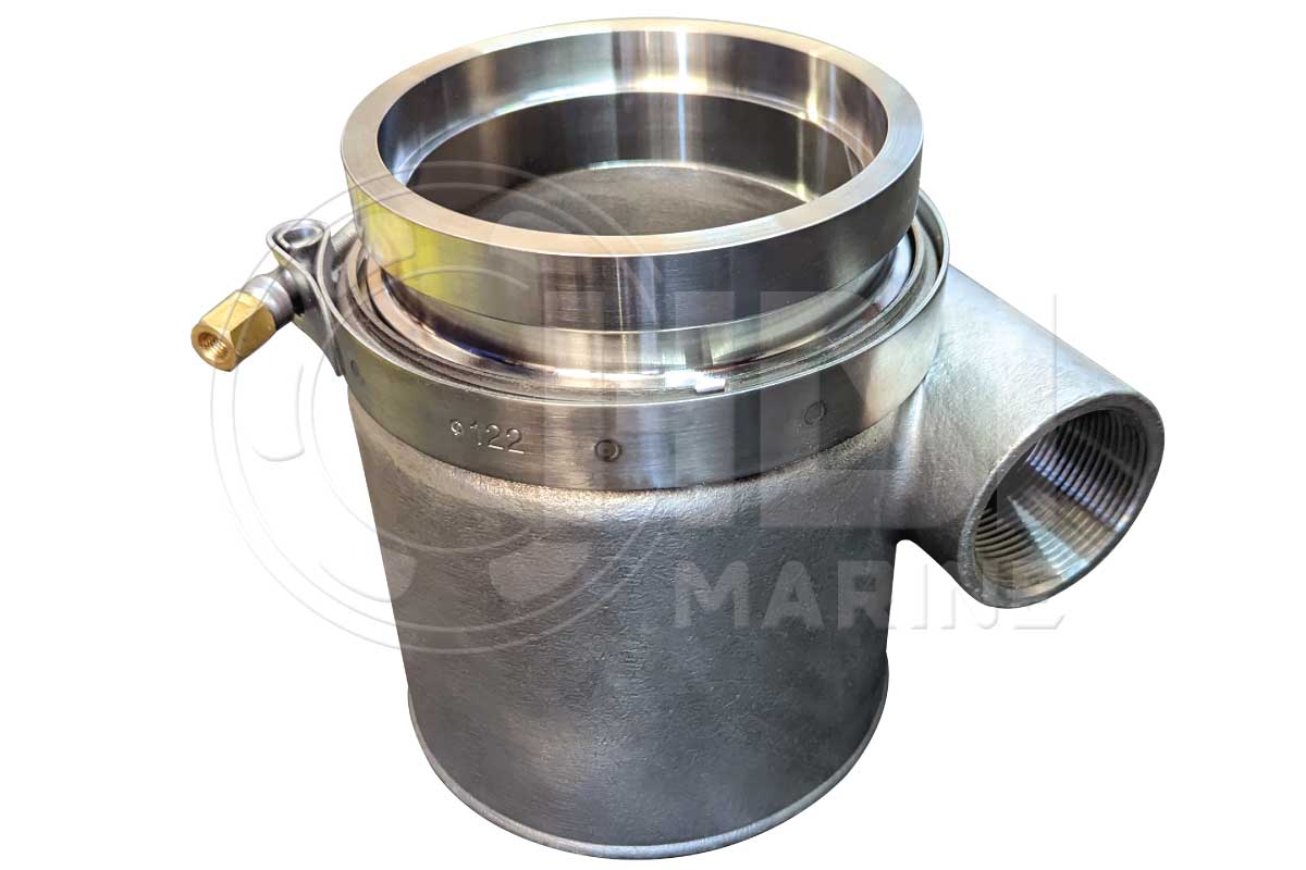 SM4-5 Straight Mixer Kit - Stainless Steel Exhaust Elbow