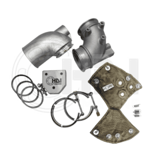 HOT2KIT-Stainless Steel Exhaust Kit for Yanmar 4LH series