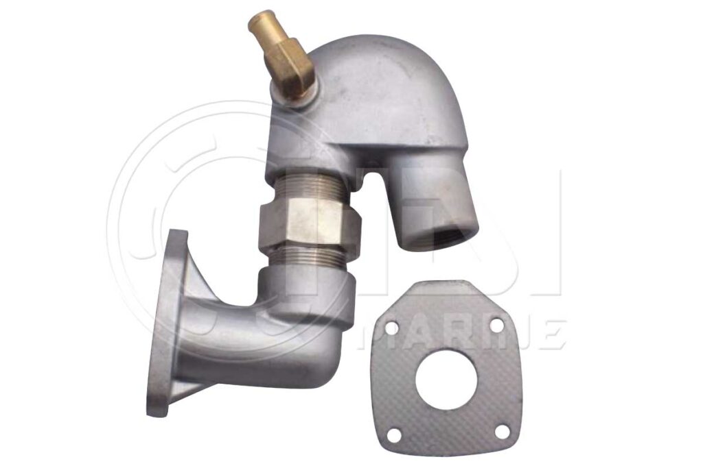 QMKIT Stainless Steel Exhaust Kit for Yanmar QM Series Engine